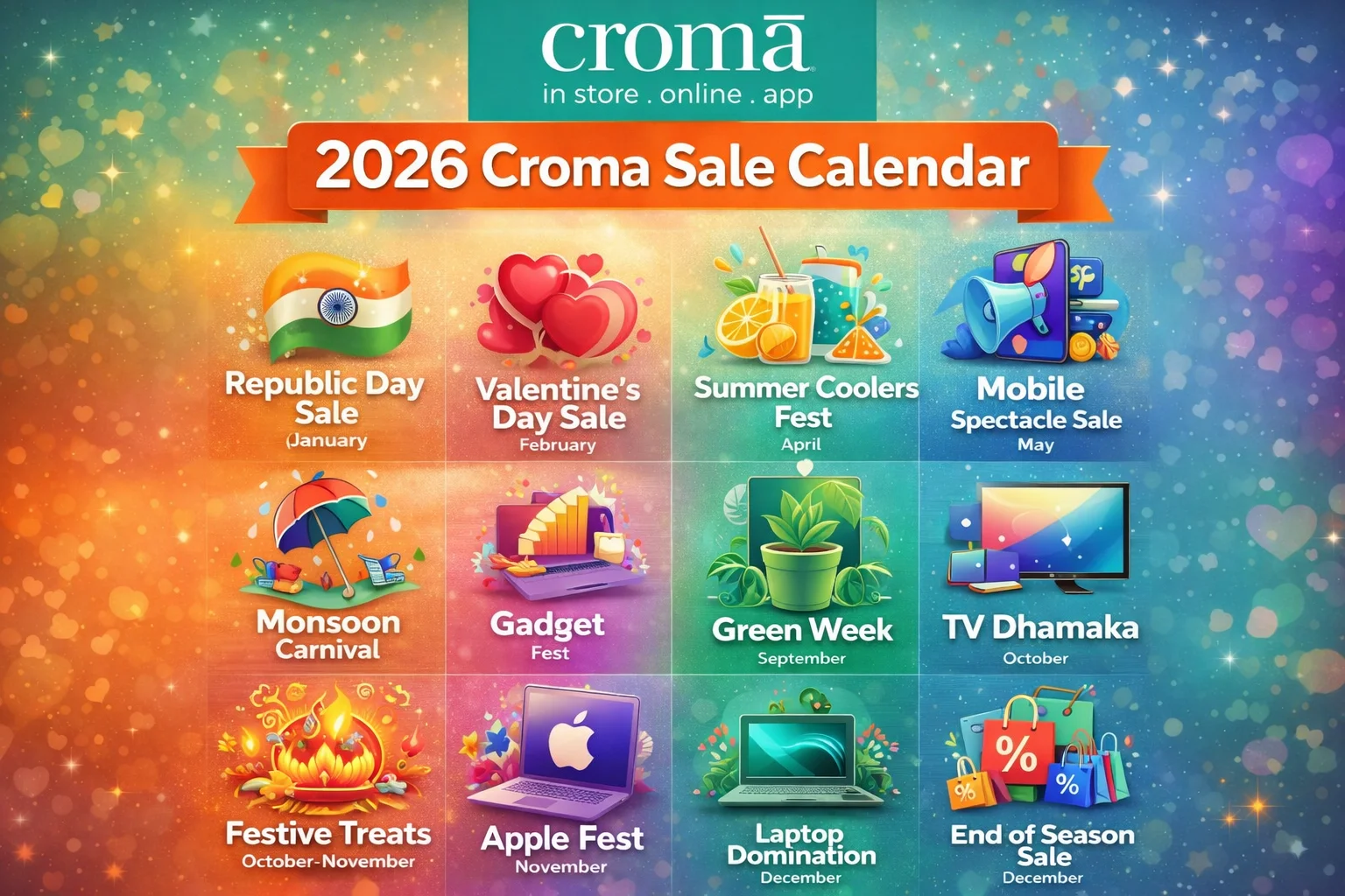 Croma upcoming sales 2026