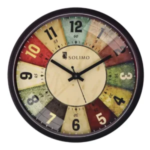 12-Inch Plastic & Glass Analog Wall Clock