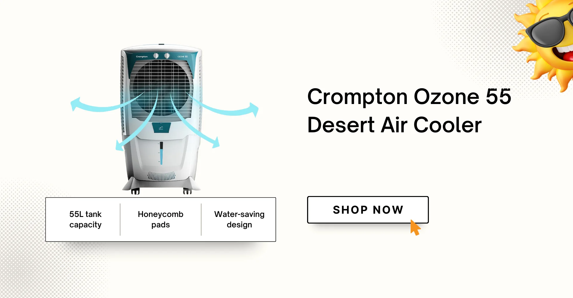 Crompton Ozone 55 Desert Air Cooler