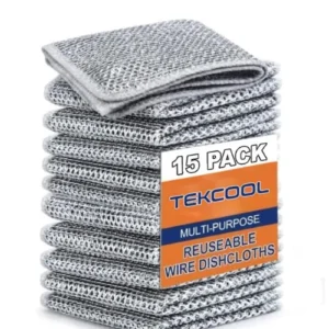 (15 Pack) Non-Scratch Dish Wash Cloth