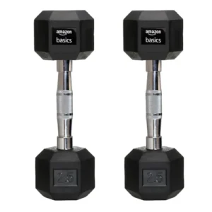 Rubber Dumbbell Weight Set Of 2, 2.5 Kg