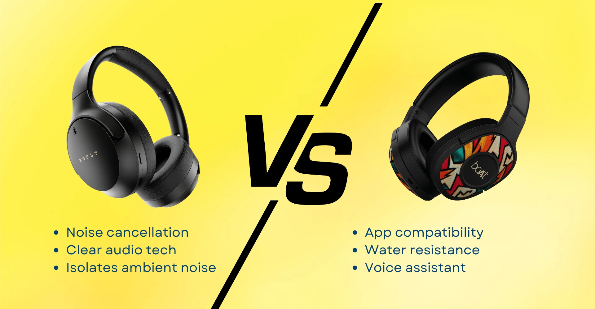 Features comparison - Boat vs Boult -