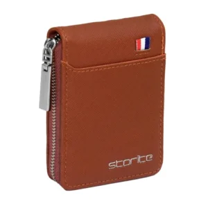 Storite PU Leather Wallet Zipper Coin Purse