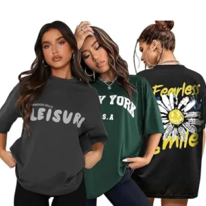 Women Oversized T-Shirt – Pack of 3