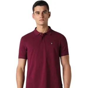Van Heusen Men’s Solid Regular Fit T-Shirt