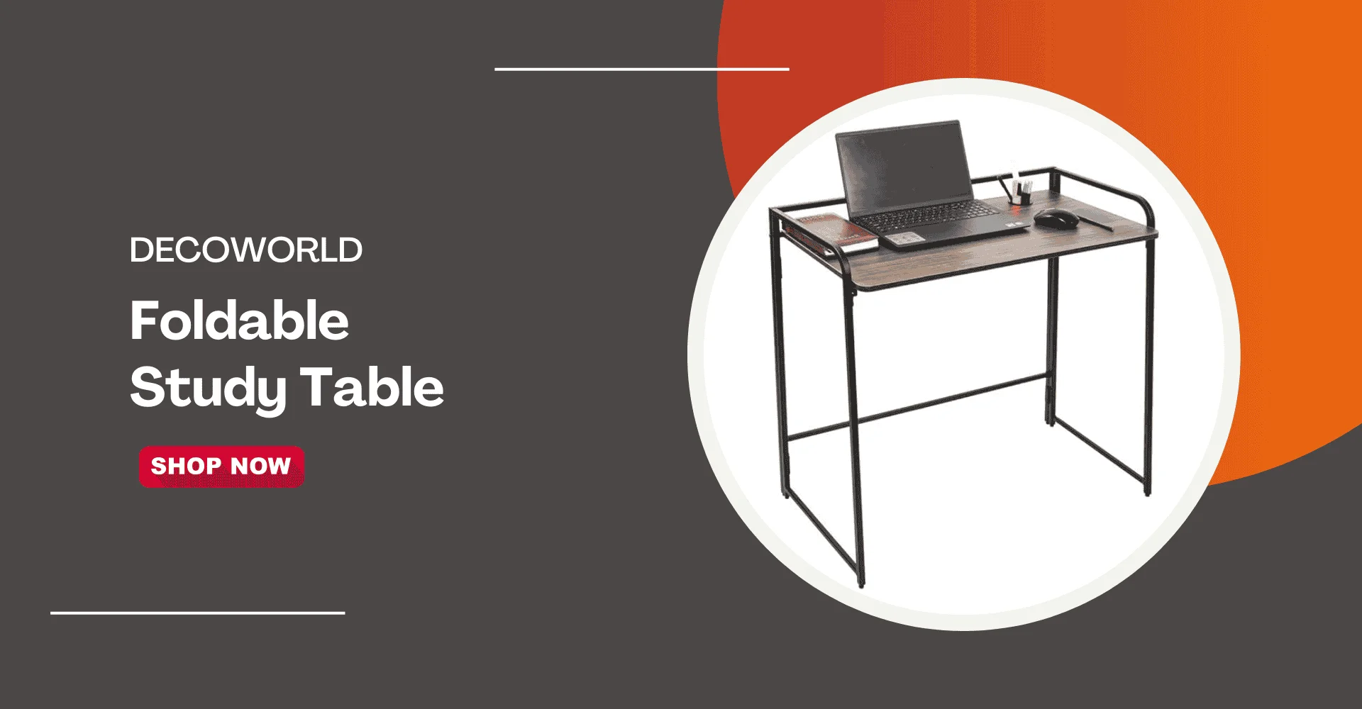 DECOWORLD Foldable Study Table- Best Study Tables Under 5000