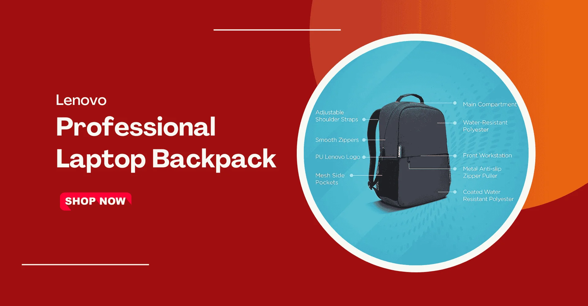 Lenovo Professional laptop backpack