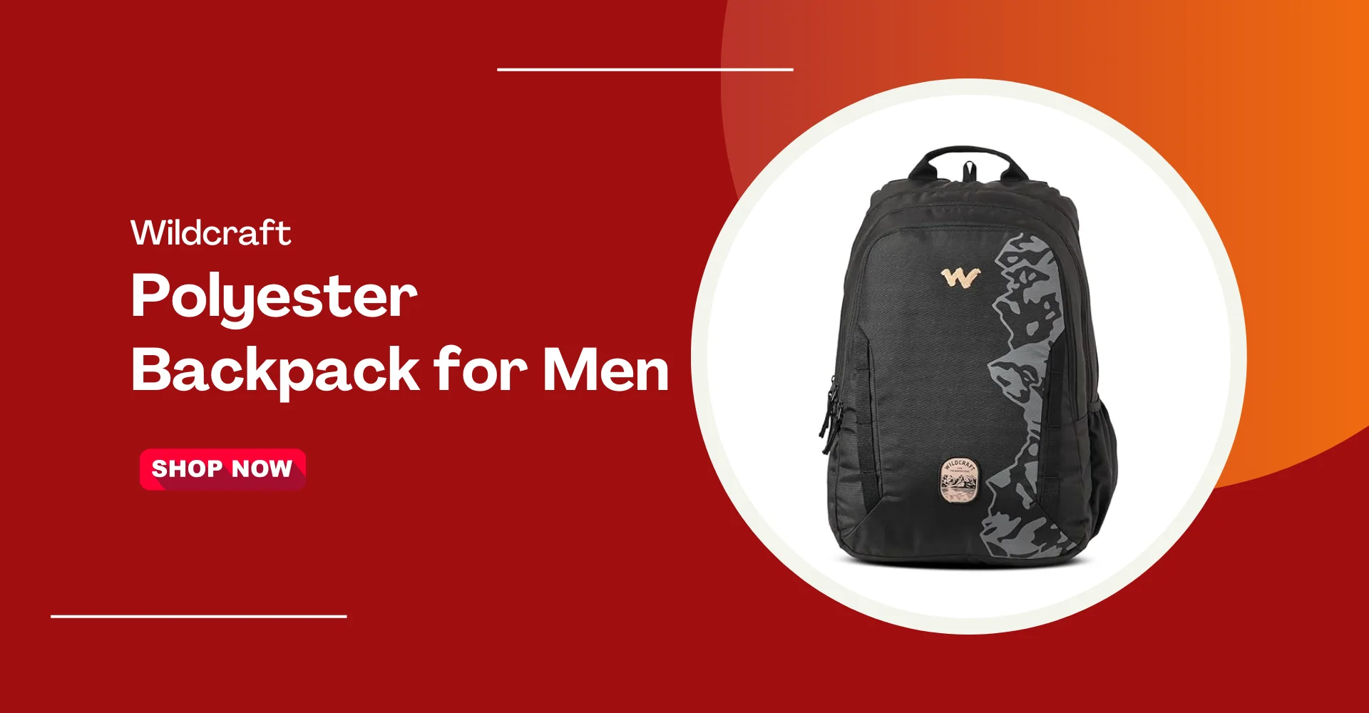 Wildcraft Polyester Backpack for Men