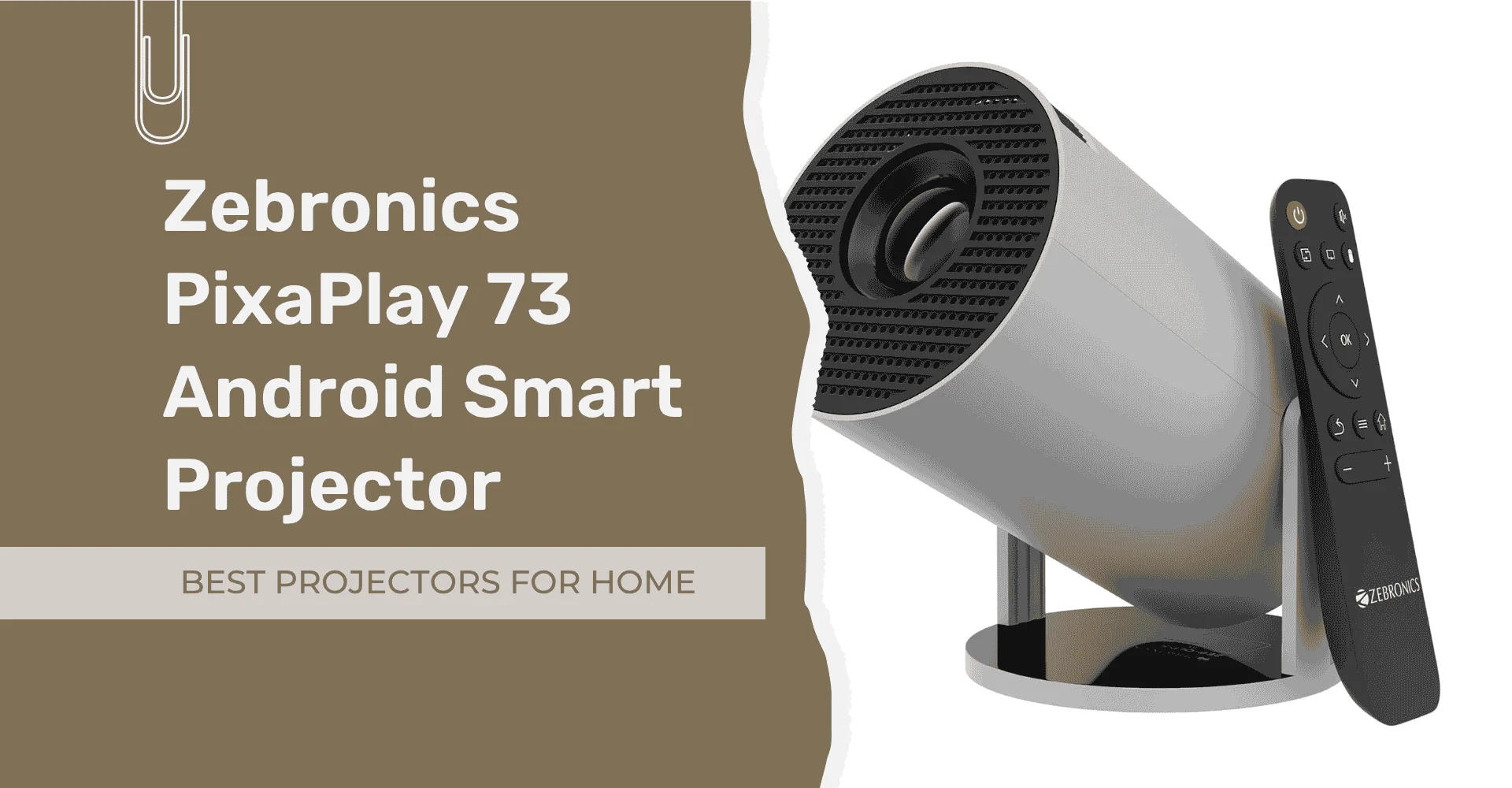 Zebronics PixaPlay® 73 Android Smart Projector,