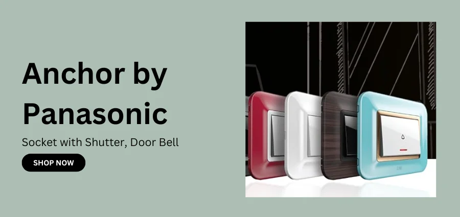 Anchor By Panasonic Socket with Shutter