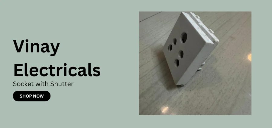 Vinay ELectricals Socket with Shutter