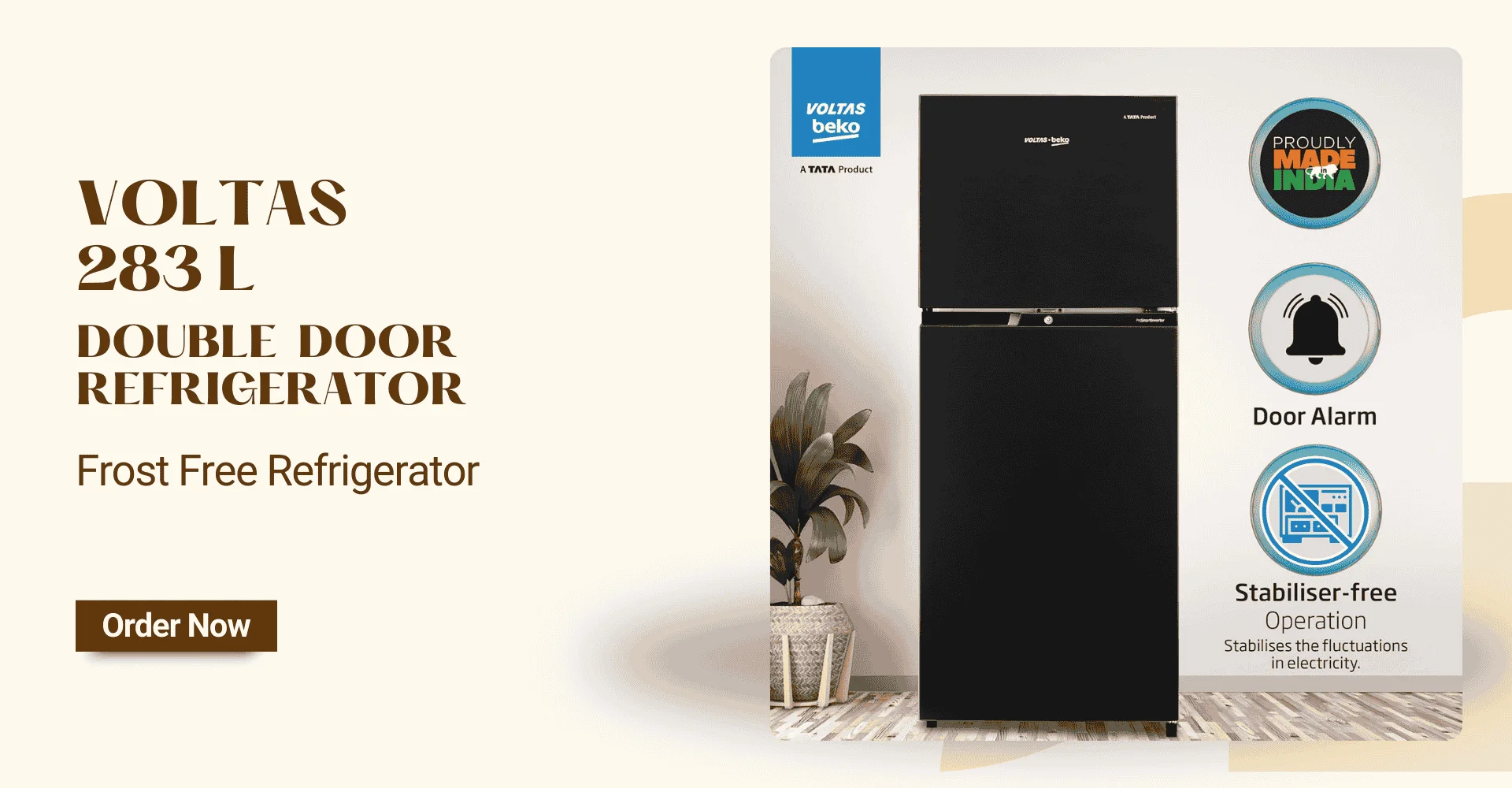 Voltas double Door Refrigerator