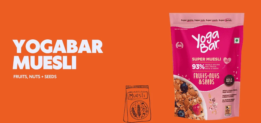 Yogabar Muesli Fruits, Nuts + Seeds