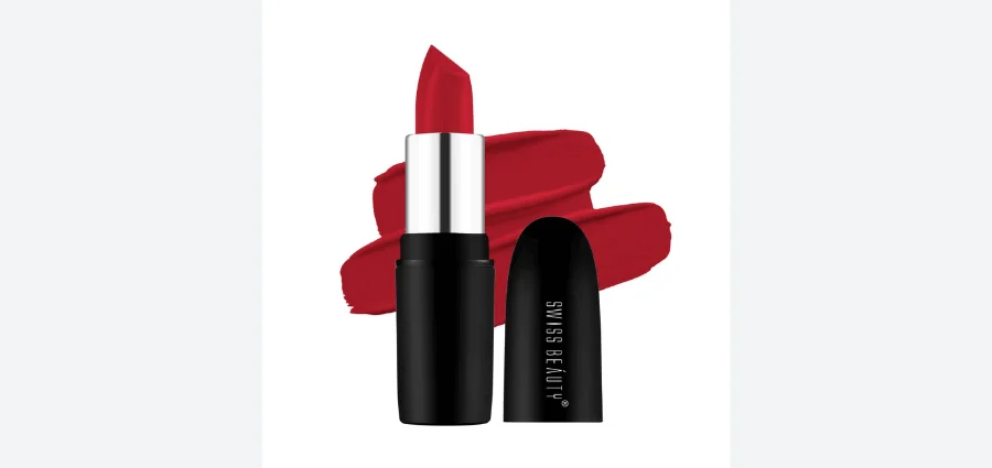 Swiss Beauty Pure Matte Creamy Lipstick – Hot Red