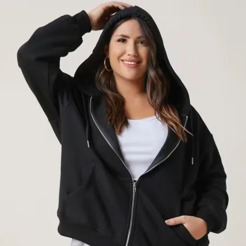 Women Regular Fit Hoodie with Pockets