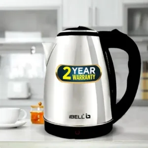 iBELL Electric Kettle 1.8 Litre, 1800W (Silver)
