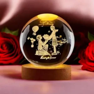 Crystal Ball Led Night Light, 2.4Inch Glass Ball