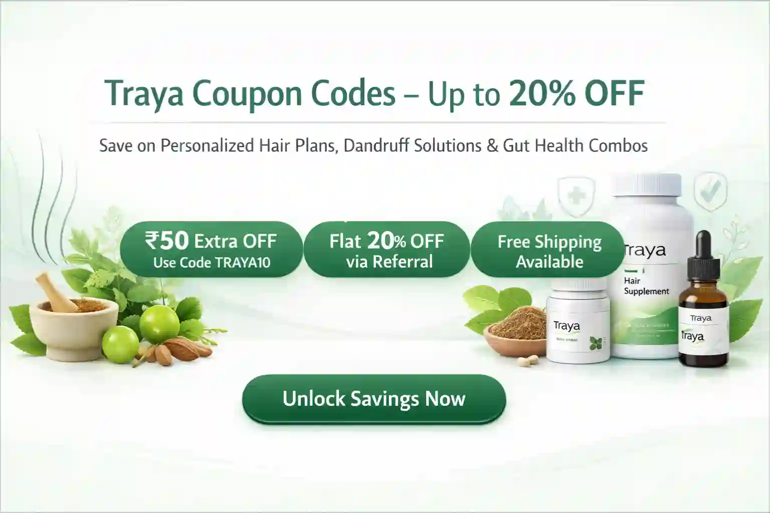 Traya coupon code the shopping friendly