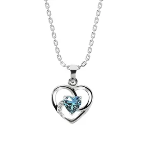 Clara 925 Sterling Silver Heart Pendant Necklace