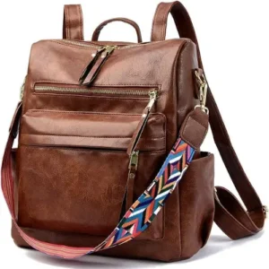 Leather Anti Theft Women’s Fashion Backpack