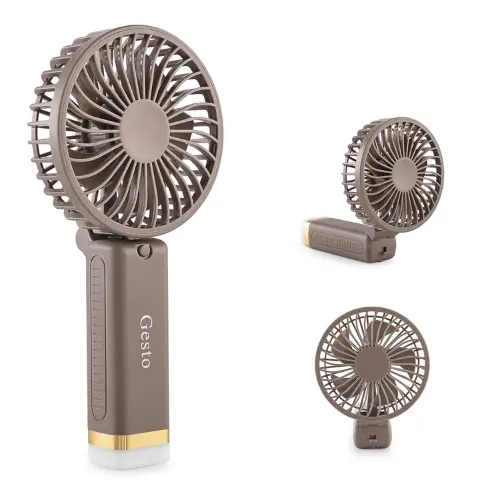 Portable Fan Rechargeable with LED Light