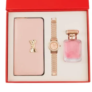 Women’s Gift Set Wallet, Watch & Perfume