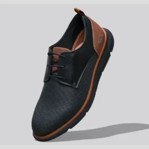 Neeman Textured Derby Sneakers – Black