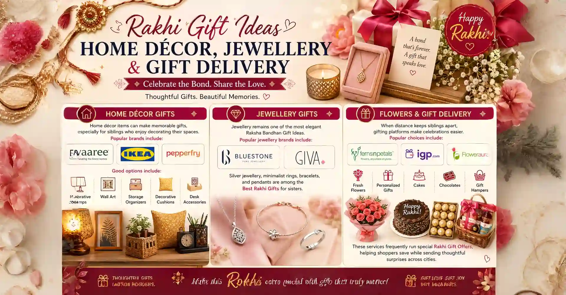 Home Décor, Jewelry & Gift Delivery