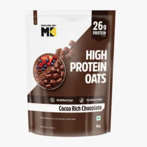MuscleBlaze High Protein Oats, 1 kg Cocoa Rich Chocolate