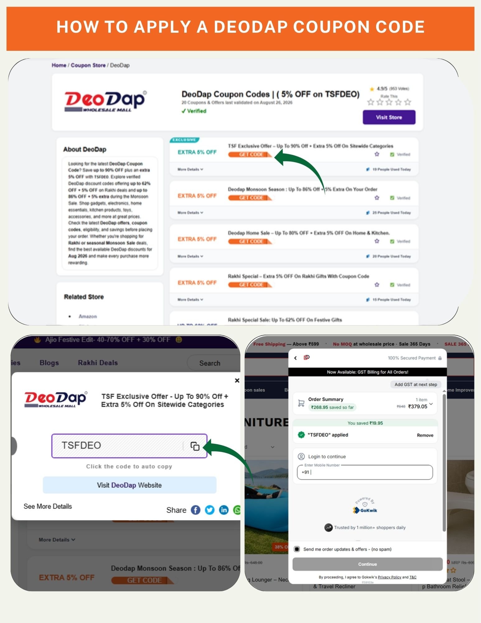 How to Apply a Deodap Coupon Code