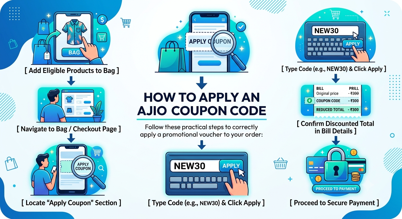 How to Apply an AJIO Coupon Code