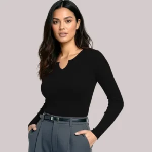 Navyankaa Top For Women (Black)
