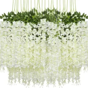 VRB Dec Pack of 6 (43.2Ft) Artificial Wisteria Vine