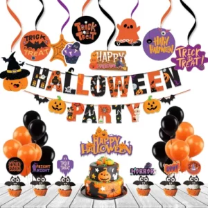 Halloween Theme Party Decoration Combo 36 Pcs