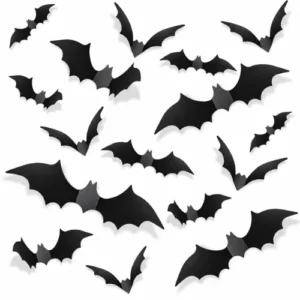 Pop The Party 12Pcs Wall Decor Waterproof Black