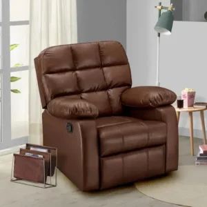 Sleepyhead Single Seater Leatherette Manual Recliner