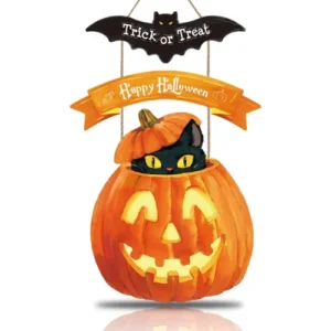 Trick Or Treat Happy Halloween Wooden Hanging Sign